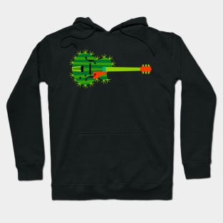 Guitar Cactus Mexican 2 Hoodie